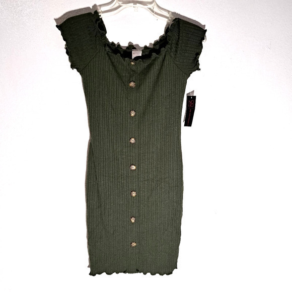 NWT No‎ boundaries off the shoulder rib dres size  m (7-9) - Picture 1 of 3